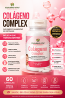 Colágeno Complex 60 Cápsulas 500mg Firmeza da Pele e Cabelos