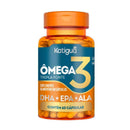 Ômega 3 Tripla Fonte 1000mg 60 Cápsulas Óleo de Peixe Chia Linhaça