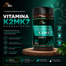 Vitamina K2 MK7 Menaquinona 60 Cápsulas 300mg Saúde Óssea e Vascular